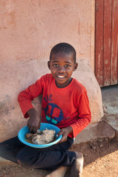 boy with bowl